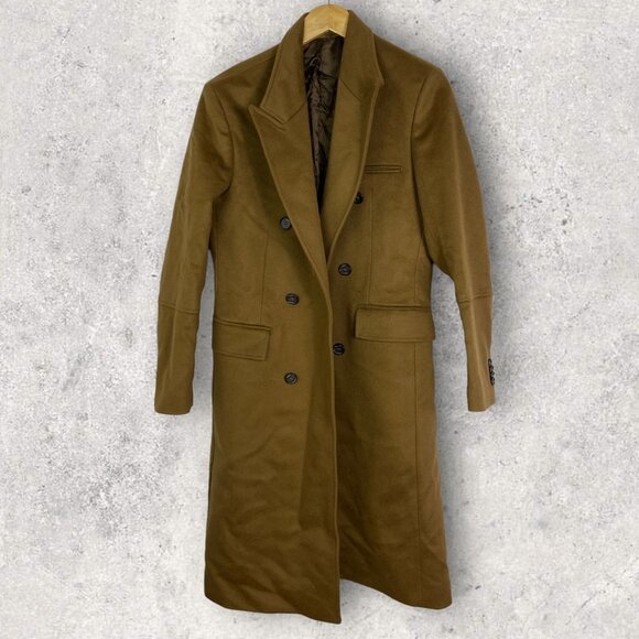 NEW Tiger of Sweden Anson Wool Cashmere Long Coat Double Breasted‎ Size XS or 44 - Picture 3 of 12